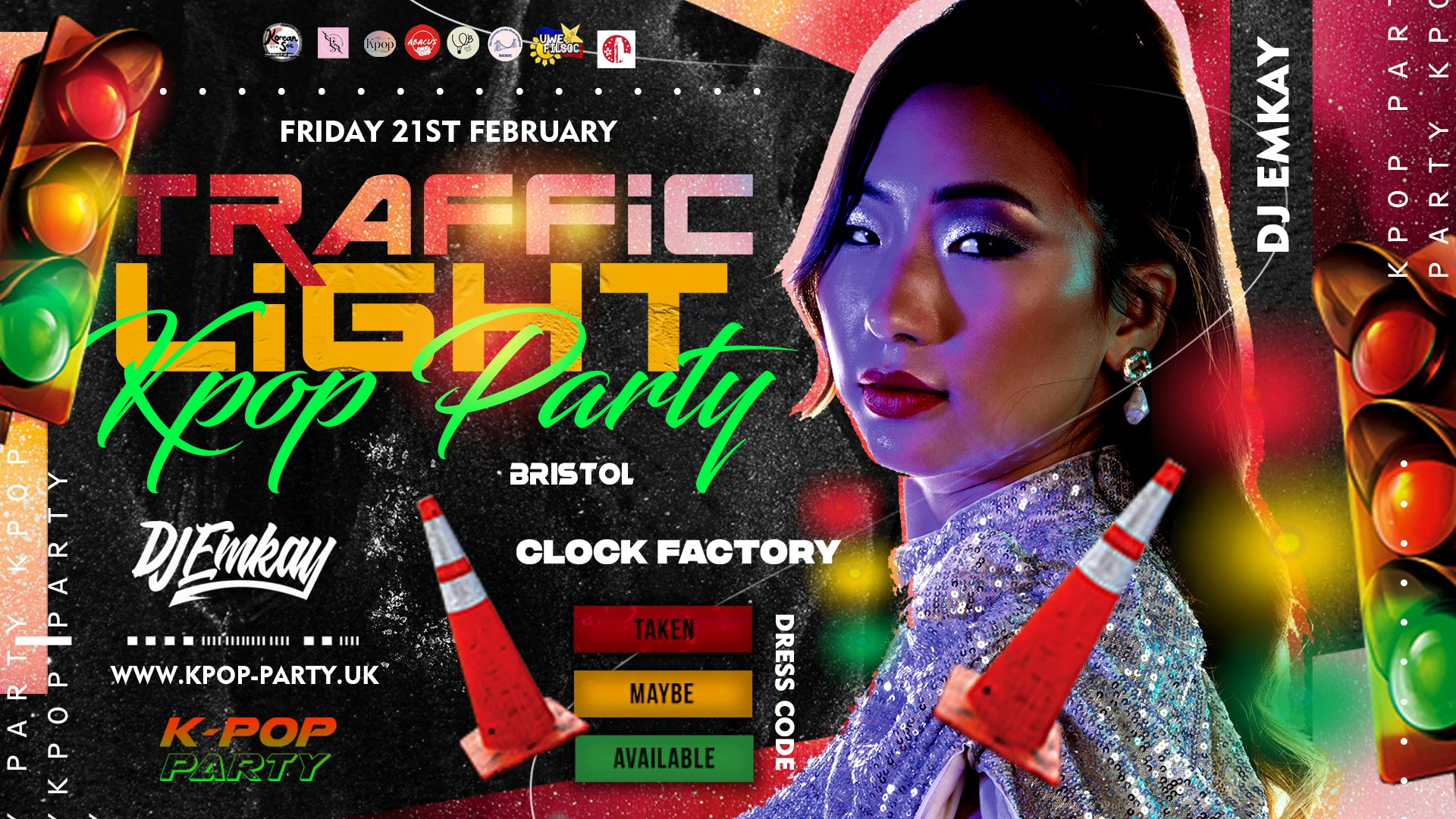 Bristol KPOP TRAFFIC LIGHT PARTY with DJ EMKAY | Friday 21st Feb