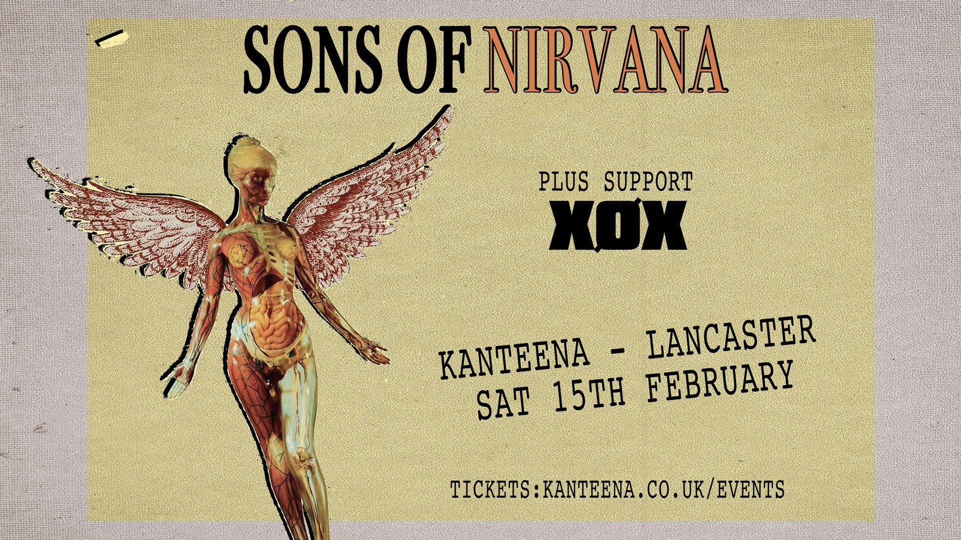 Sons Of Nirvana Plus support from XOX