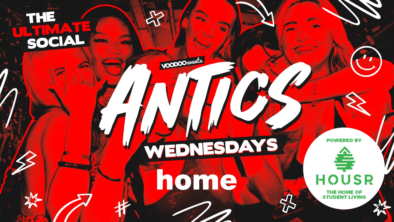 Antics @ Home in association with HOUSR!