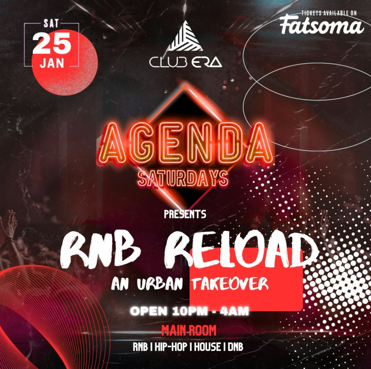 AGENDA SATURDAYS – RNB RELOAD BOOTHS