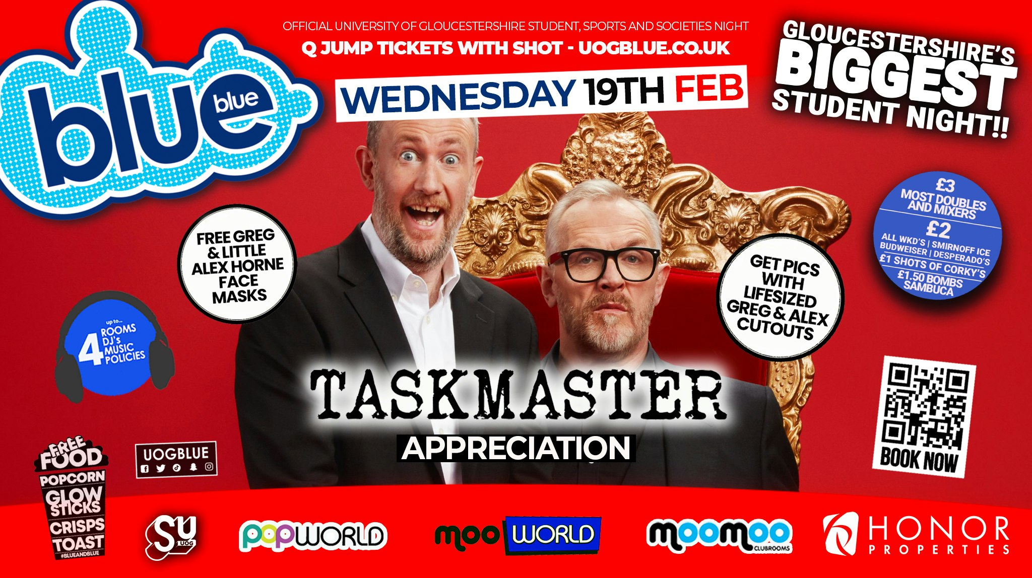 Blue and Blue Wednesdays | 🤩 TASKMASTER APPRECIATION 🤩 MIDDLE FLOOR 100% OPEN / 4 ROOMS!!