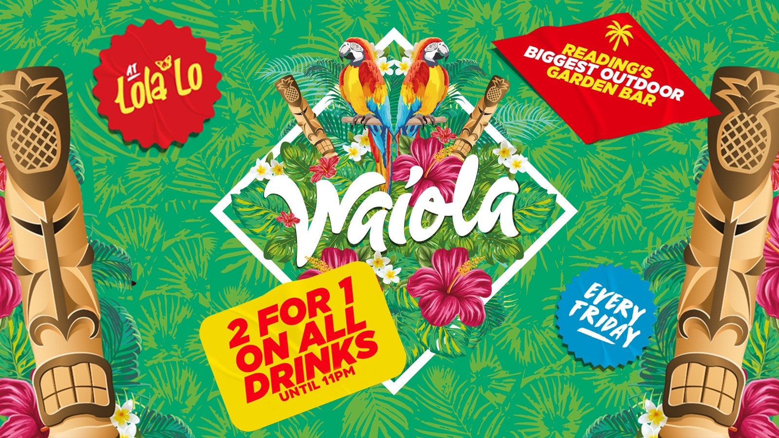 Waiola: 2-4-1 Drinks Before 11 🌴