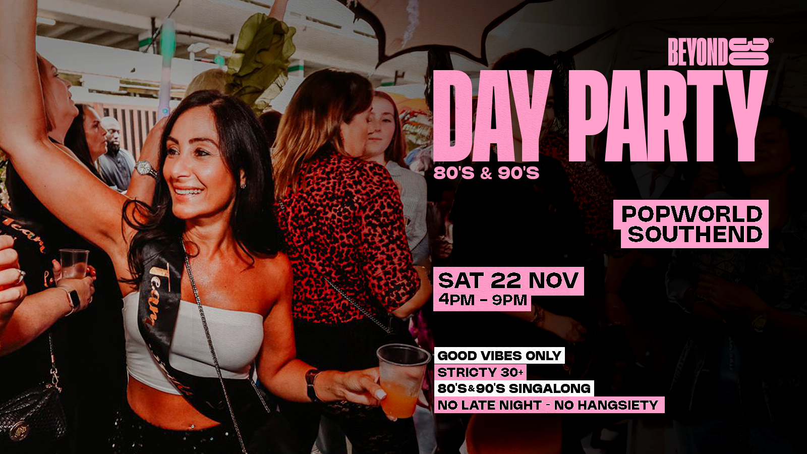 80s & 90s Over 30s Daytime Clubbing – SOUTHEND 🕺🏽
