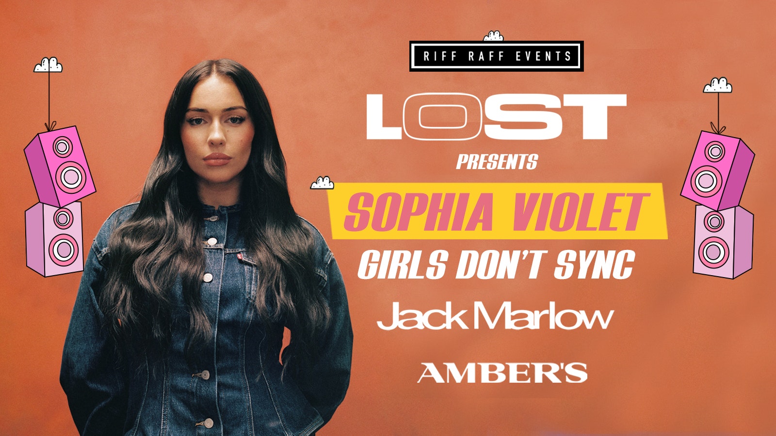 LOST THURSDAYS 🔊 presents Girls Don’t Sync’s Sophia Violet ! @AMBERS ⚠️ 90% SOLD OUT! ⚠️ 🧃 £3.50 DOUBLES 🎶 GARAGE | BASSLINE + GRIME!