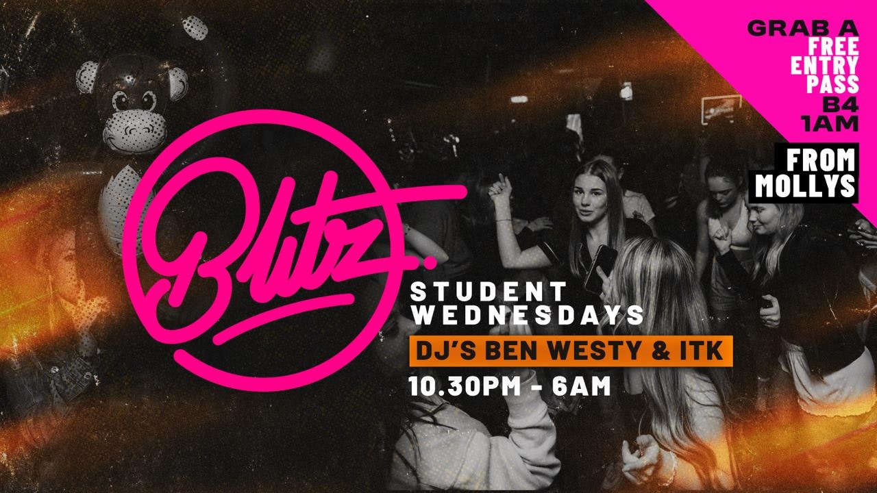 STUDENT WEDNESDAYS  | FREE ENTRY B4 1AM | Indie Pop Dance at BLITZ | Student Socials ⭐️ Blitztil6