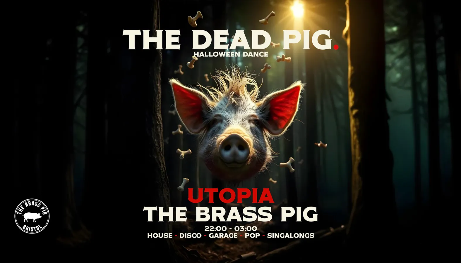 Utopia | The Dead Pig Halloween at The Brass Pig, Bristol on 3rd Nov ...