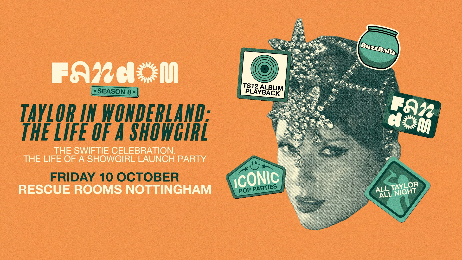 Taylor in Wonderland: The Life of a Showgirl 🧡 Rescue Rooms, Nottingham