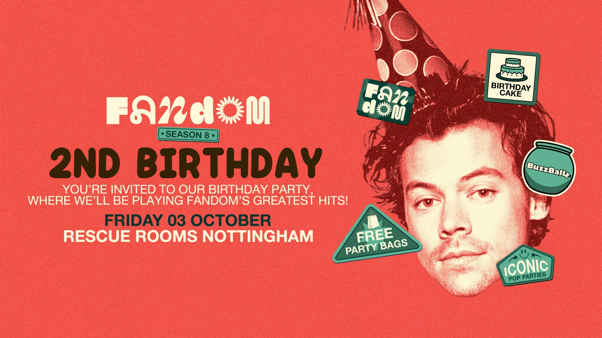 Fandom 2nd Birthday 🎂 Rescue Rooms, Nottingham