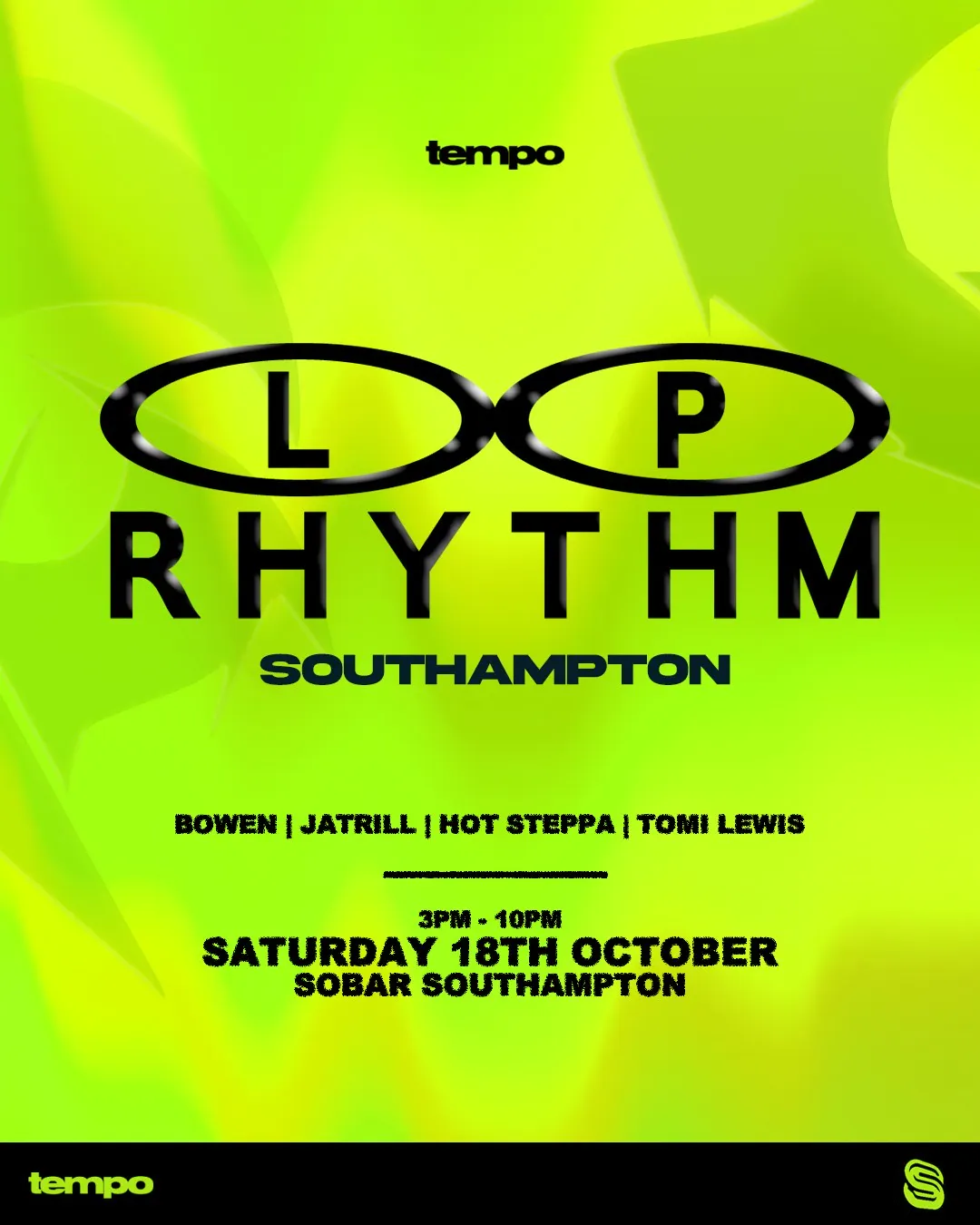 tempo: LP RHYTHM at Sobar Southampton, Southampton on 18th Oct 2025 ...