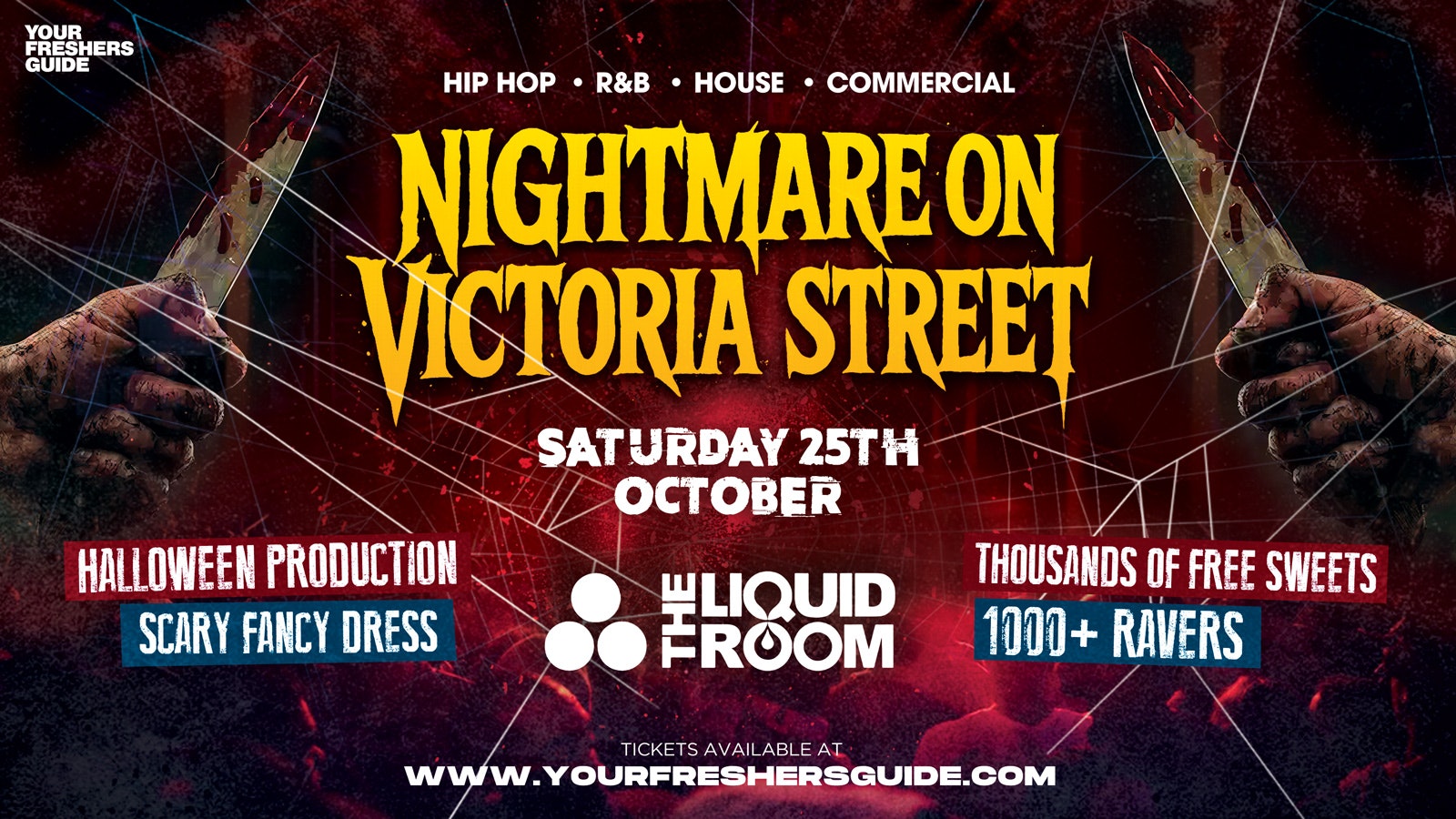 Nightmare on Victoria Street | Edinburgh Freshers 2025 – First 100 Tickets Sold Out ✅
