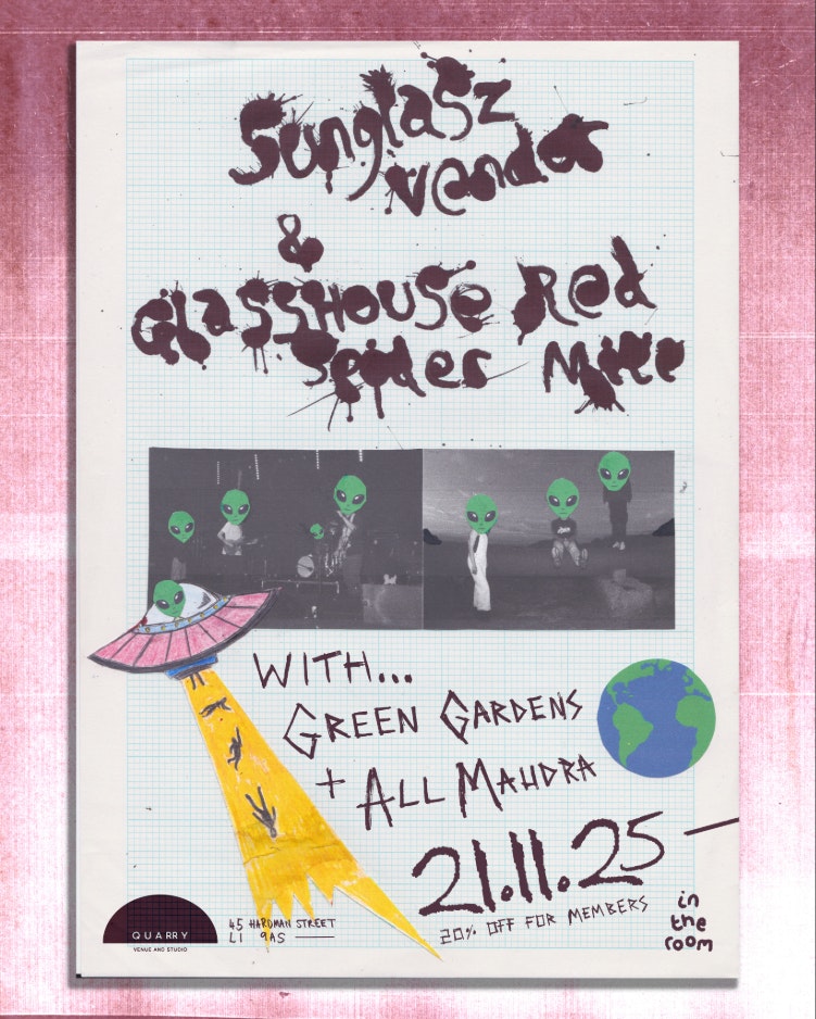 Sunglasz Vendor & Glasshouse Red Spider Mite + Special Guests