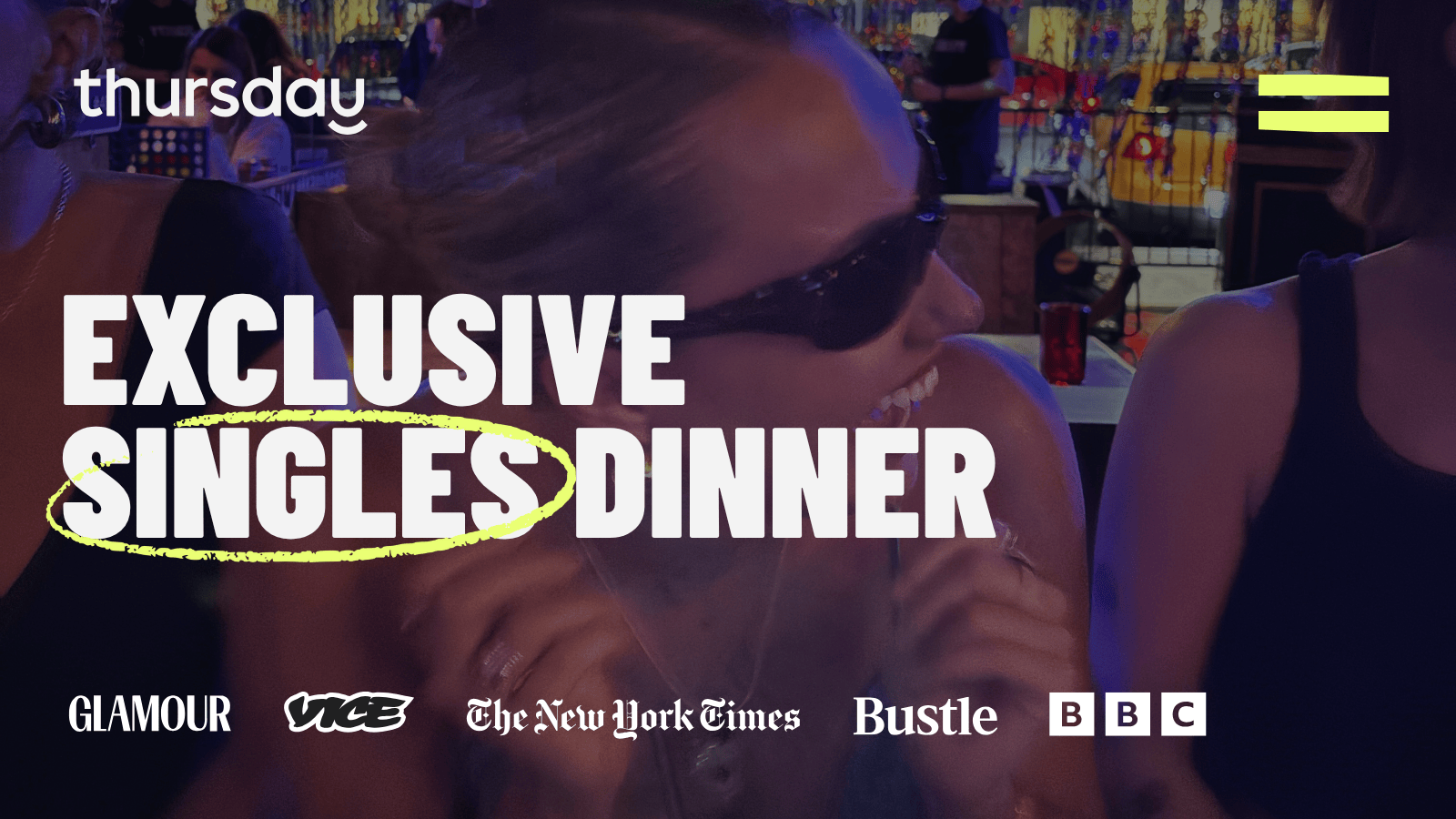 Thursday | Singles Dinner 25s & 30s | Charlotte