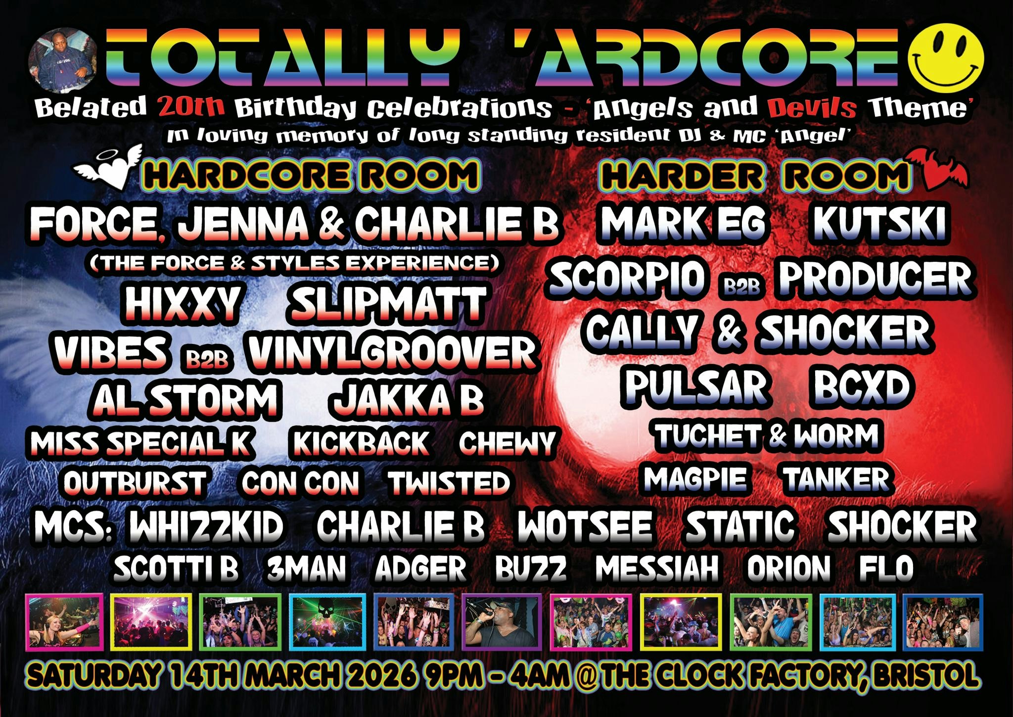 TOTALLY ‘ARDCORE 20th birthday celebrations