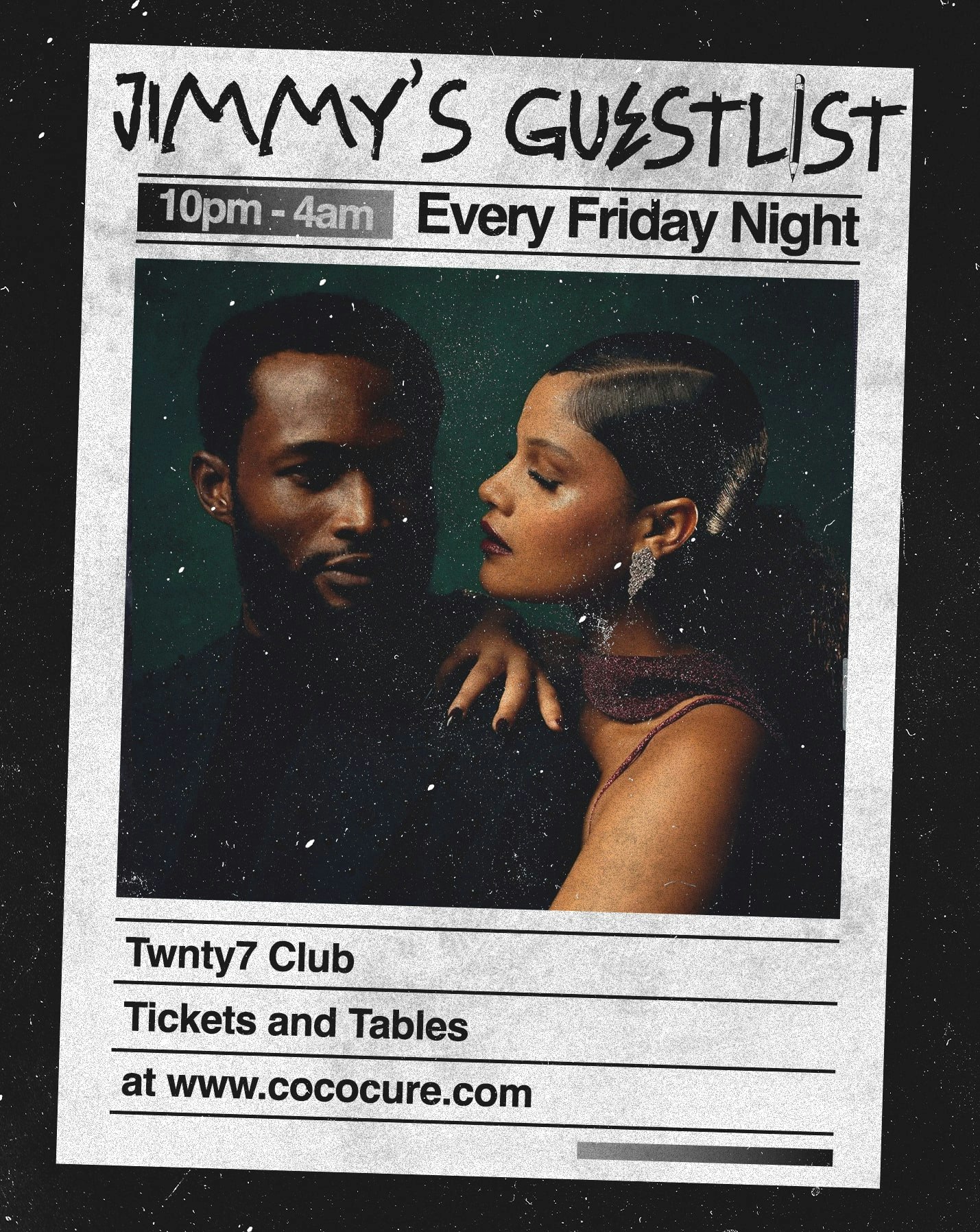 Jimmys Guestlist – Every Friday @Twnty7Ldn #WEDEY!