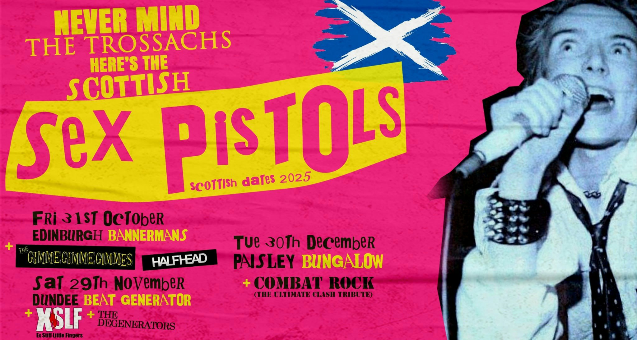 SCOTTISH SEX PISTOLS +THE GIME GIME GIMES & HALFHEAD – Edinburgh