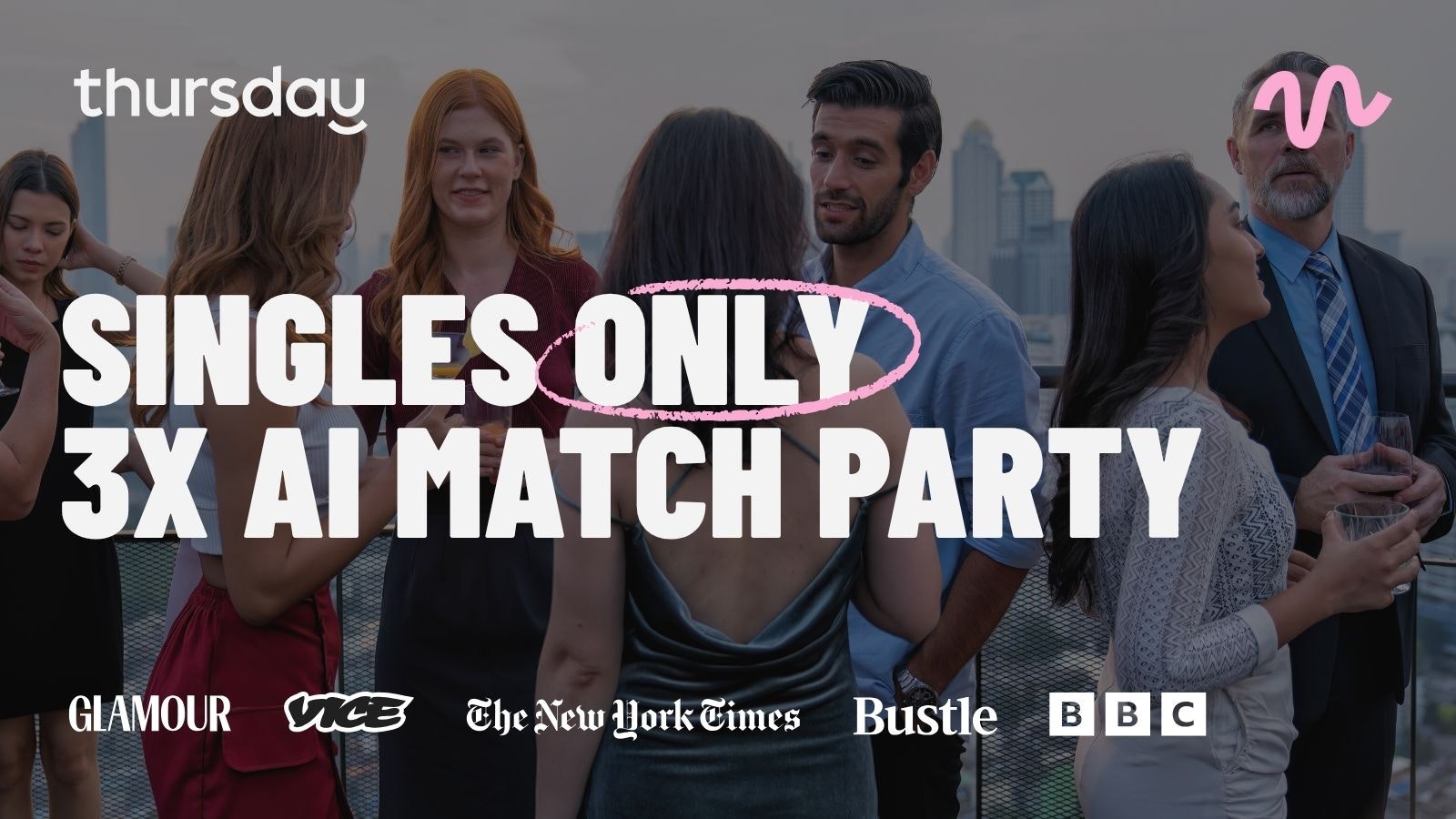 Thursday | Singles AI Summer Bash (20 – 40) | Melba’s Rooftop