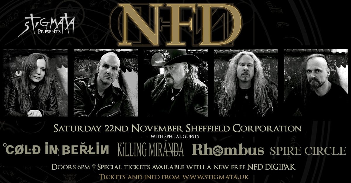 NFD plus Special Guests : COLD IN BERLIN + KILLING MIRANDA + RHOMBUS & SPIRE CIRCLE