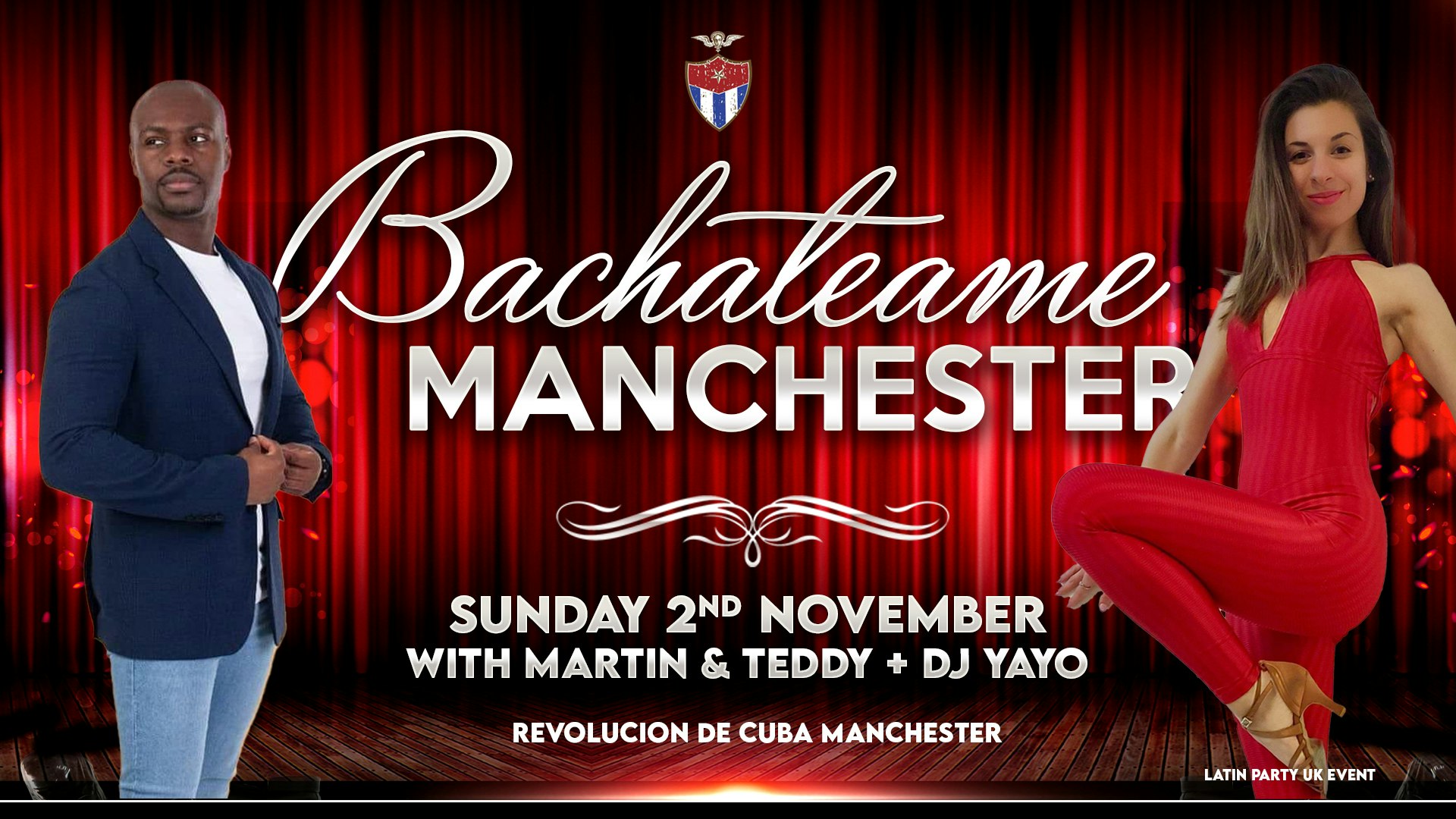 Bachateame Manchester with Martin & Teddy  – Sunday 2nd November | Revolution de Cuba