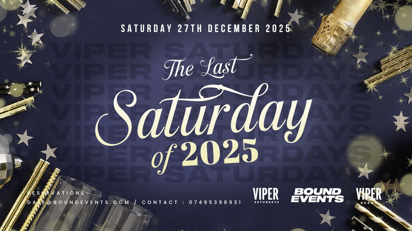 Viper Saturdays – The Christmas Social –  The Big Gathering  – Bound Events