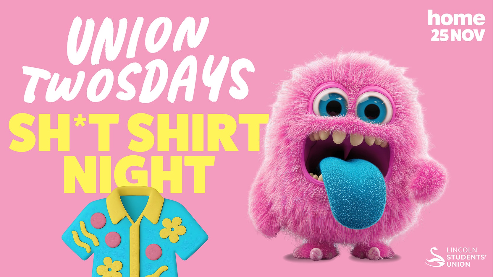 Union Twosdays Presents: SH*T SHIRT NIGHT! 🦩💥﻿
