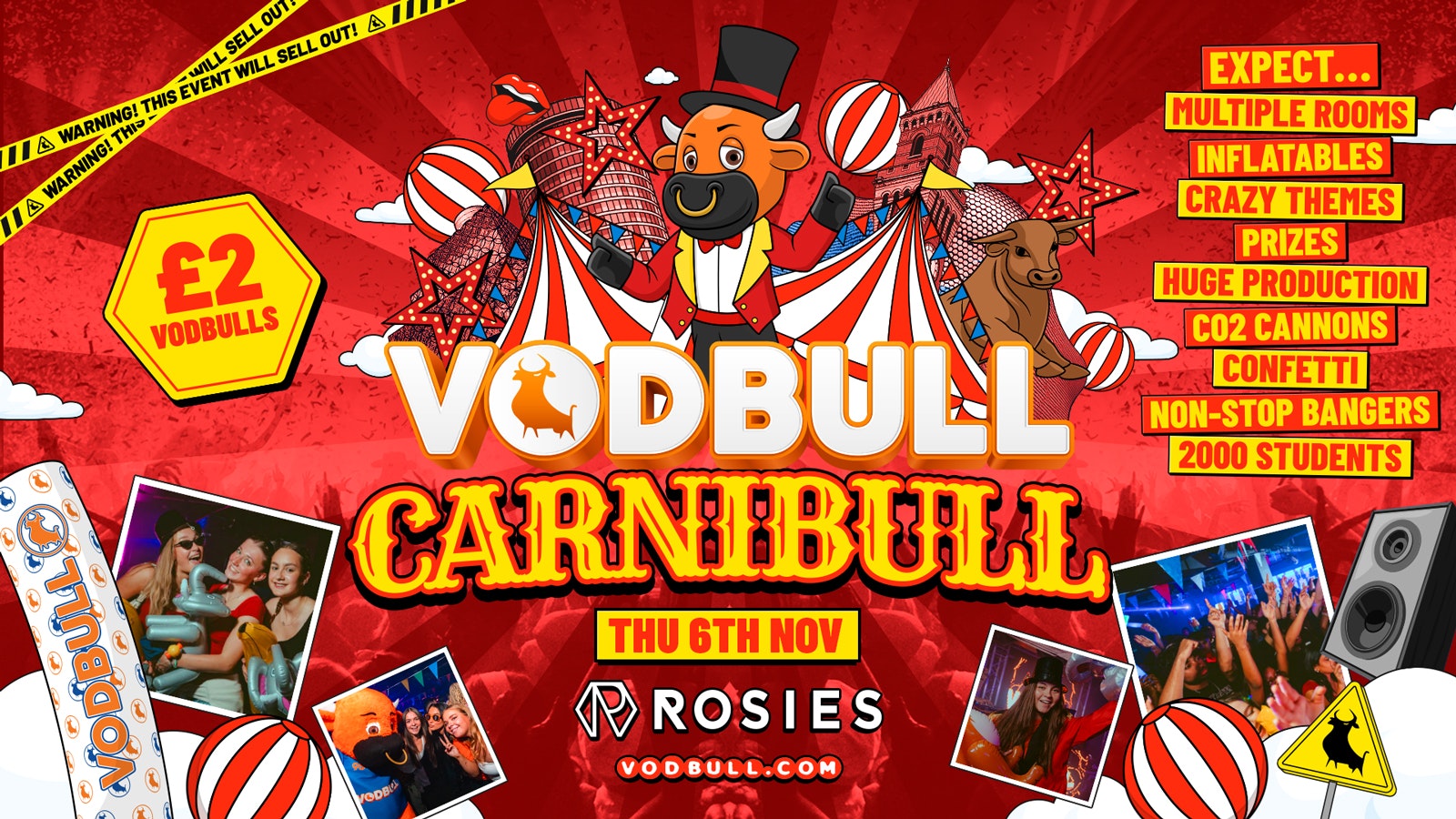 🧡 VODBULL CARNIBULL 🎪⚠️[SELLING FAST!!]⚠️ at ROSIES!! 06/11