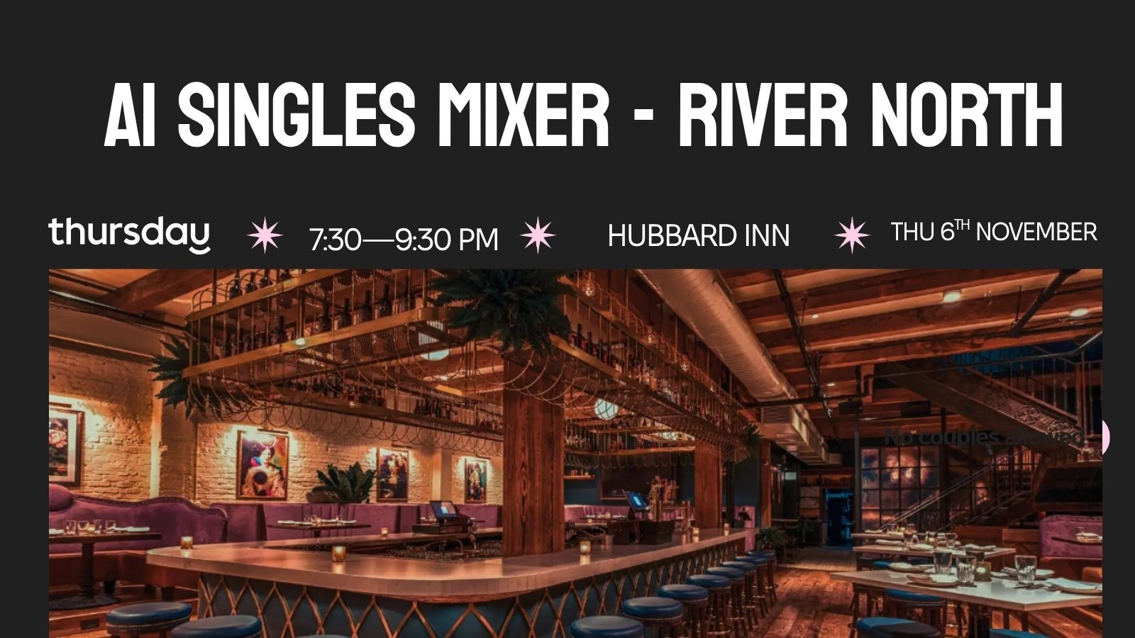 Thursday | AI Matchmaking Singles Mixer | River North