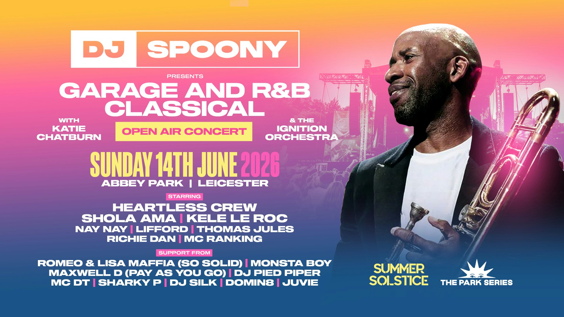 DJ Spoony presents Garage and R&B Classical – Abbey Park Leicester [PRE-SALE TICKETS SOLD OUT!]