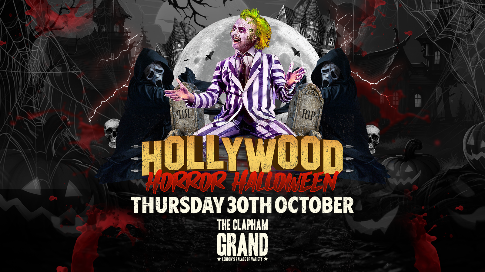Hollywood Horror Halloween at The Clapham Grand