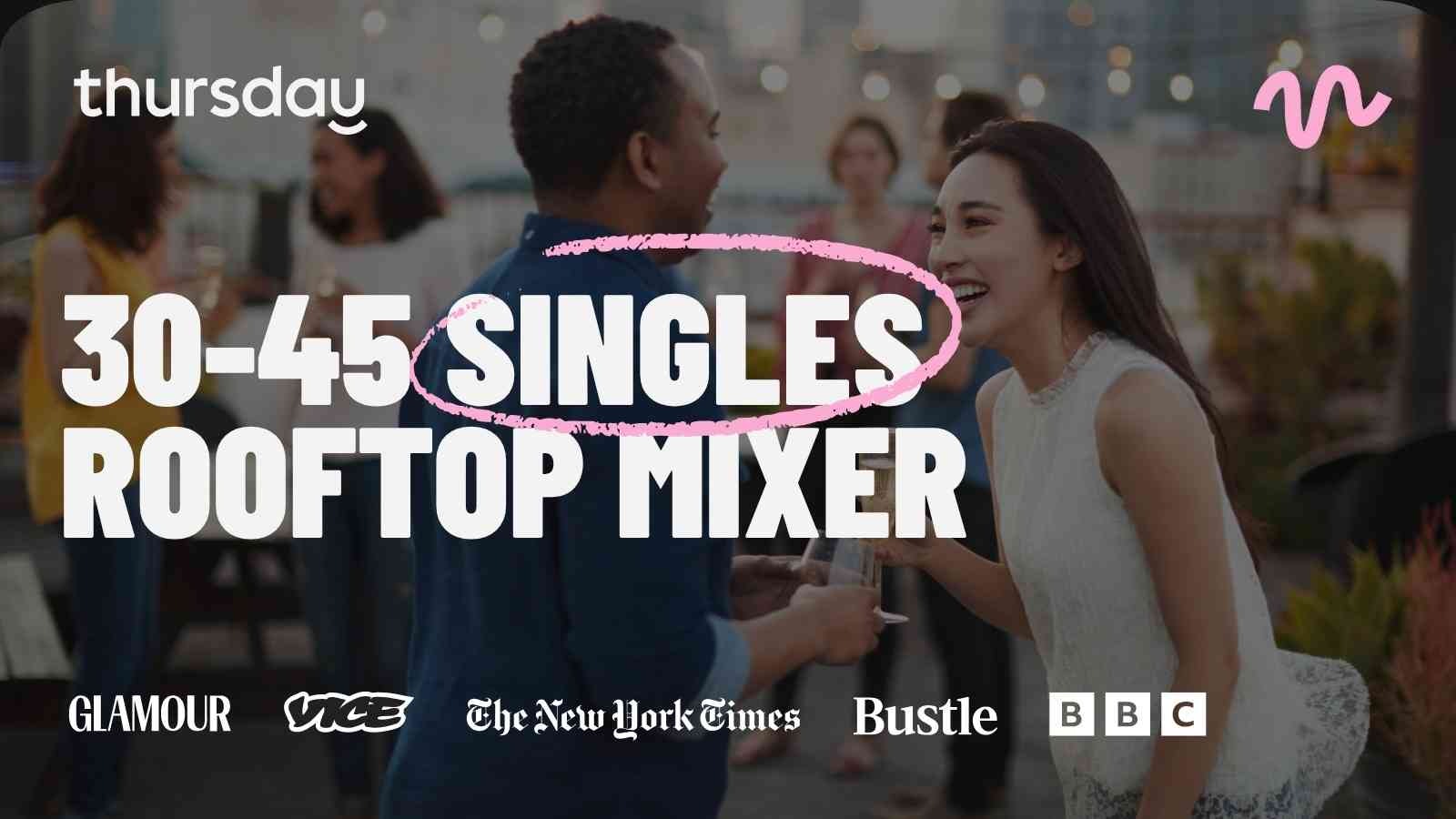 Thursday | Singles Rooftop Mixer @ Cielo (30-45) | Fortitude Valley