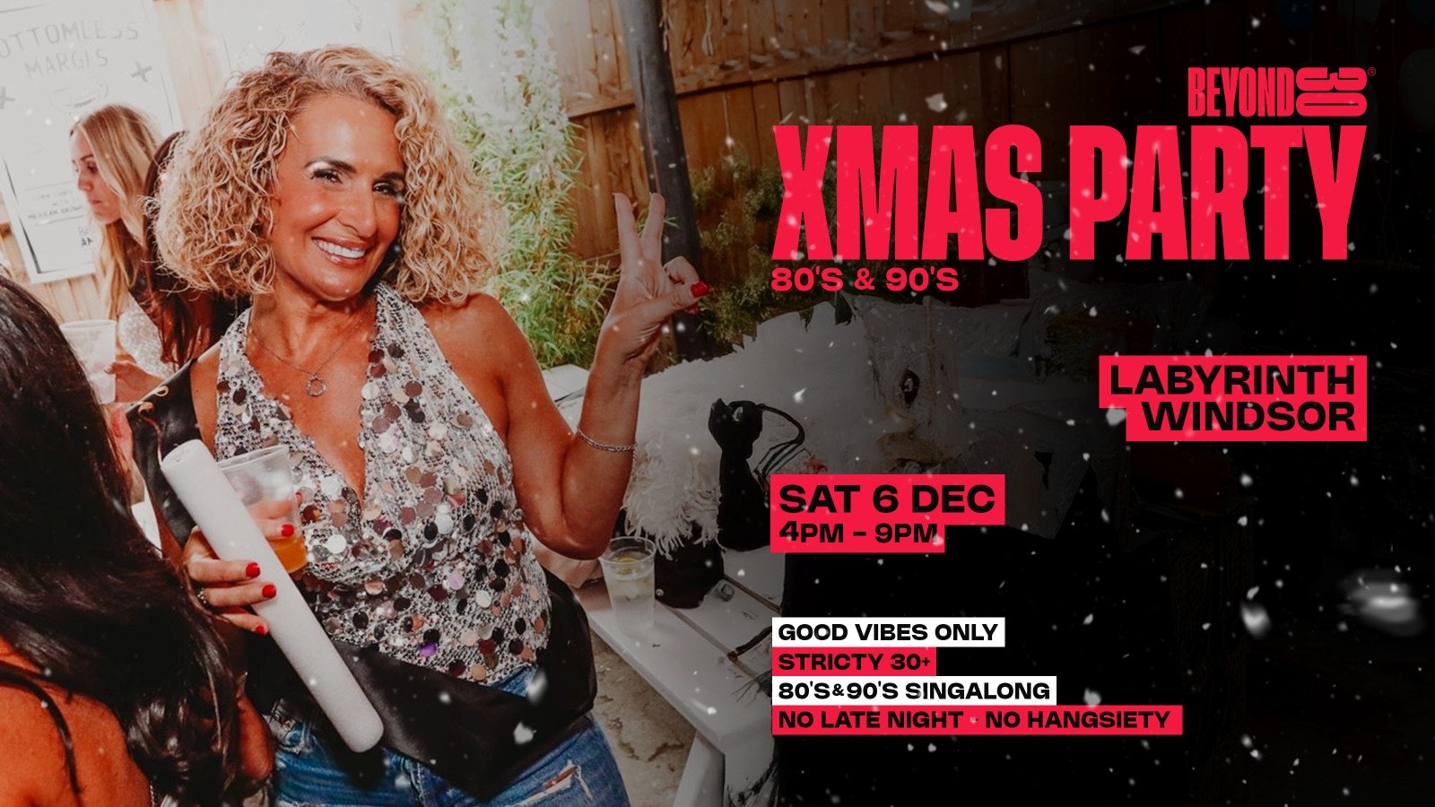 Over 30s Daytime Christmas Party – WINDSOR 🎅