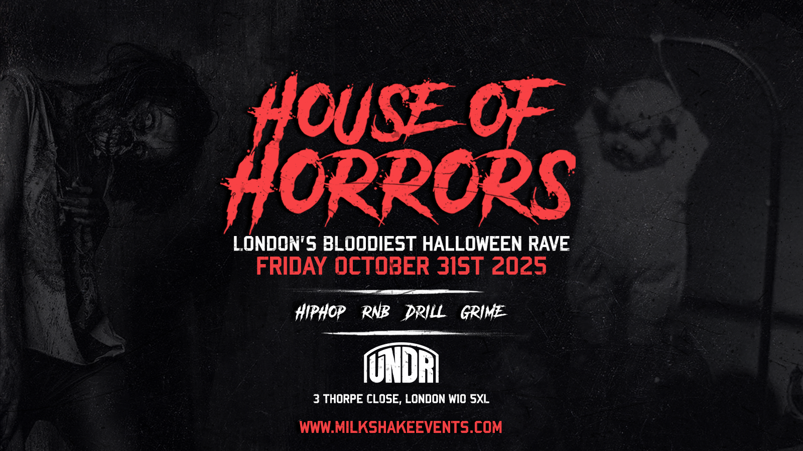 The Halloween House of Horrors at UNDR 👹