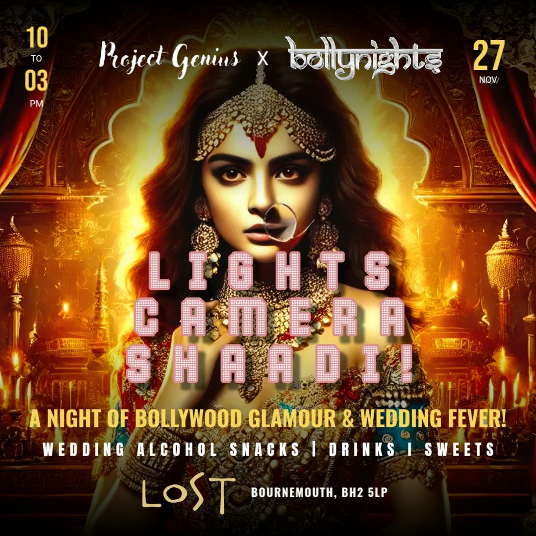🎬 Lights, Camera, Shaadi! — A Night of Bollywood Glamour & Wedding Fever 💍