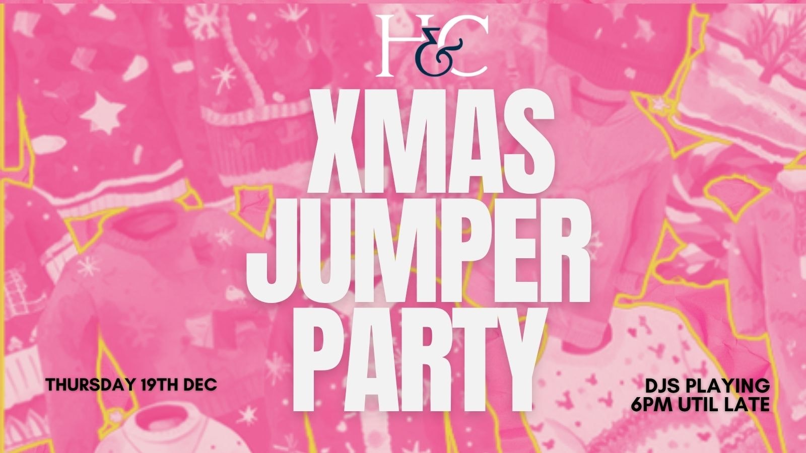 THE CHRISTMAS JUMPER PARTY! – 19TH DECEMBER 2025 BIRMINGHAM