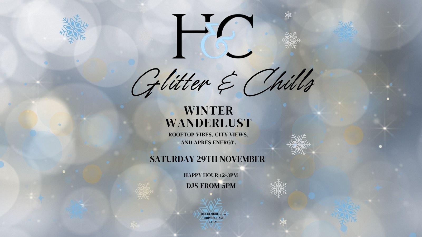 HENMAN’S HOUSE PARTY BIRMINGHAM – GLITTER&CHILLS WINTER EDDITION