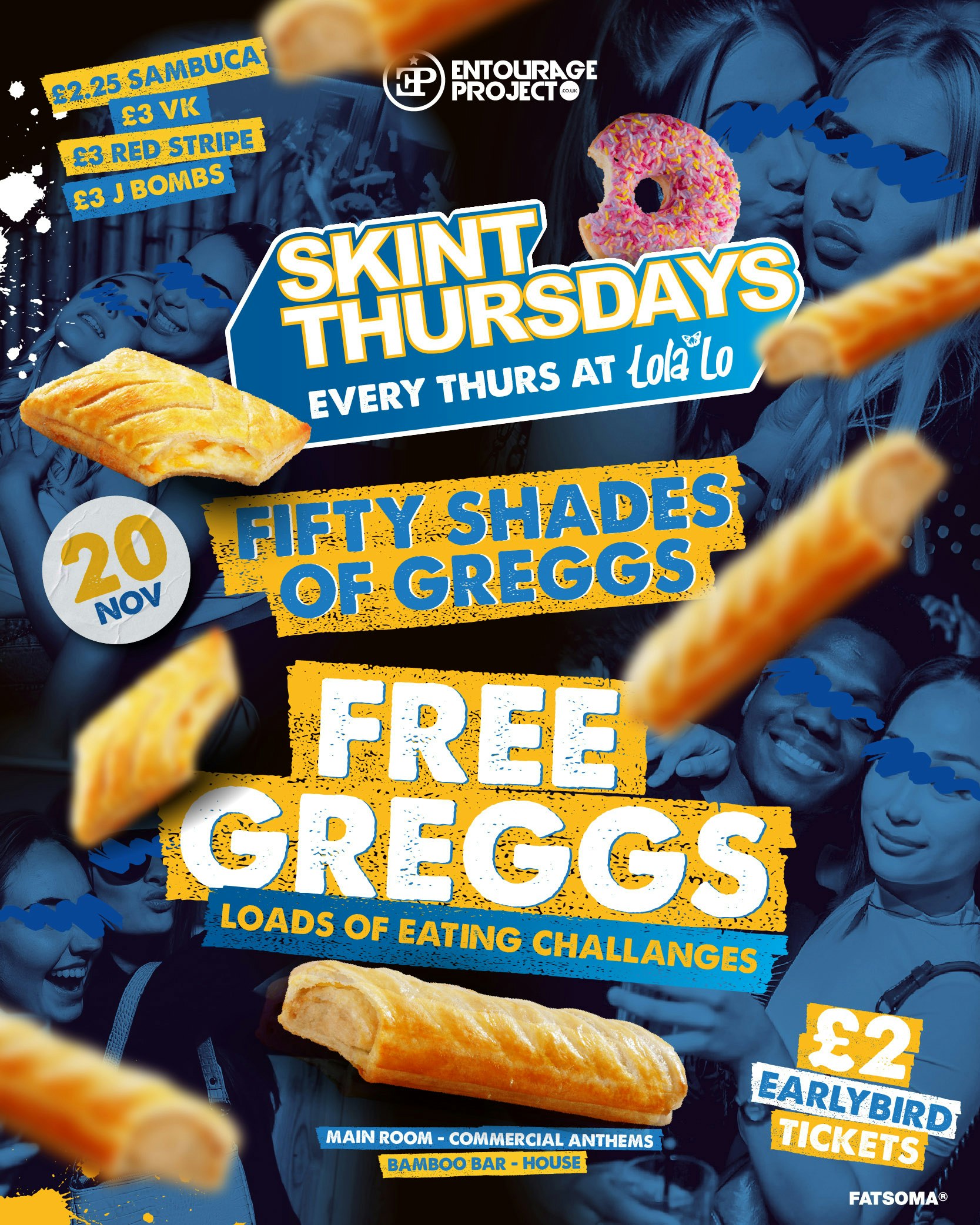 SKINT: 50 SHADES OF GREGGS @ LOLA LO
