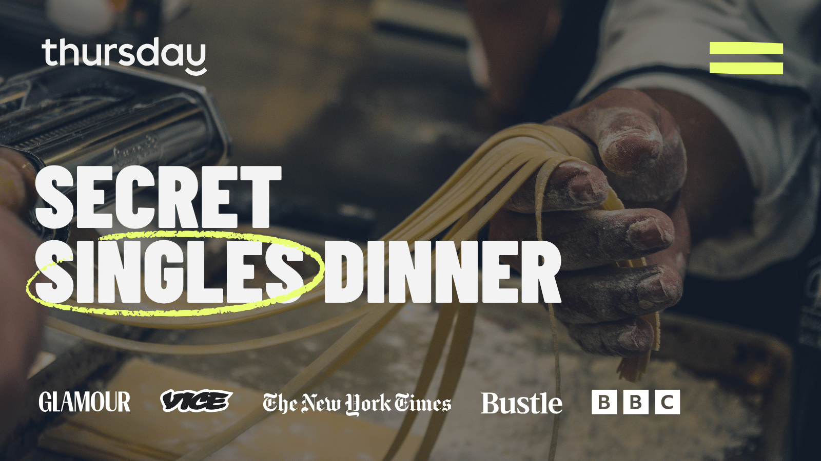 Thursday Dinner | Secret Singles Dinner (30+) | Wynwood