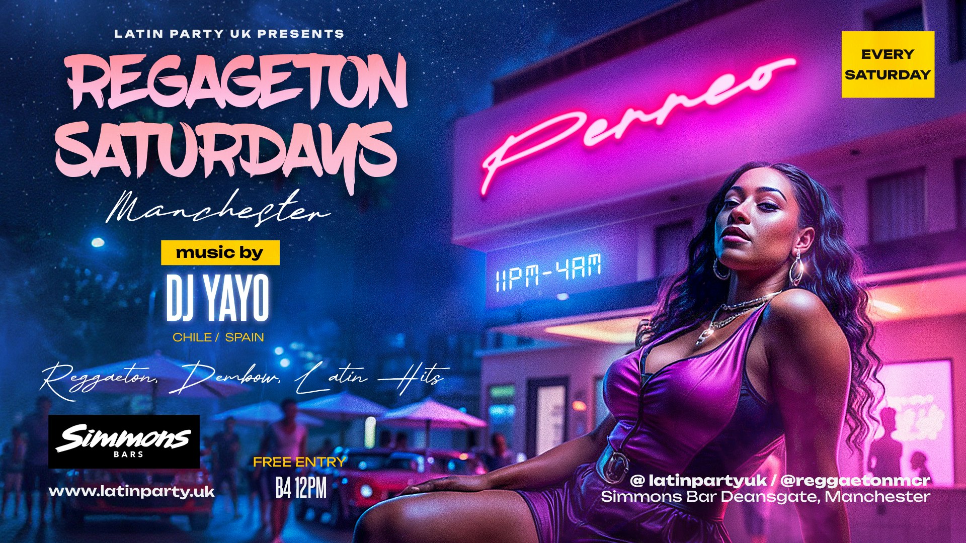 REGGAETON SATURDAYS | MANCHESTER (11/10)