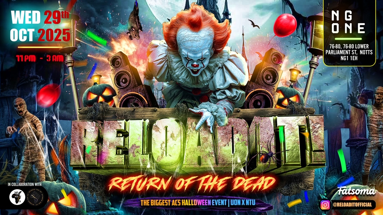 RELOAD IT! RETURN OF THE DEAD X SKARZ LIVE at NG-One, Nottingham on ...