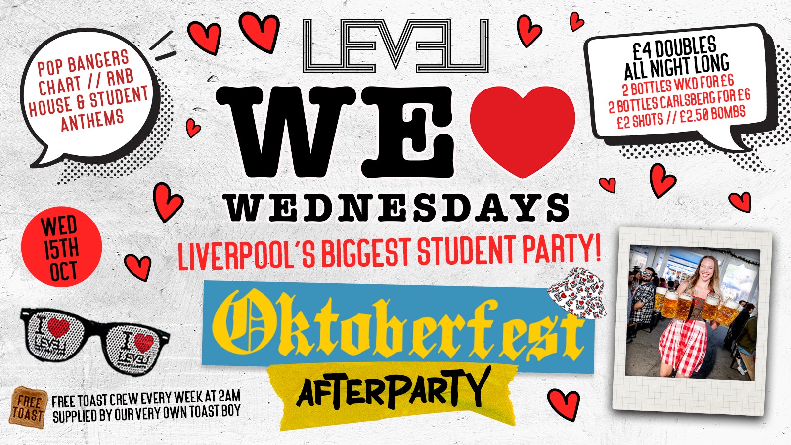 WE LOVE ❤️ WEDNESDAYS : OKTOBERFEST AFTER PARTY – LIVERPOOL’S LEGENDARY WEDNESDAY NIGHT