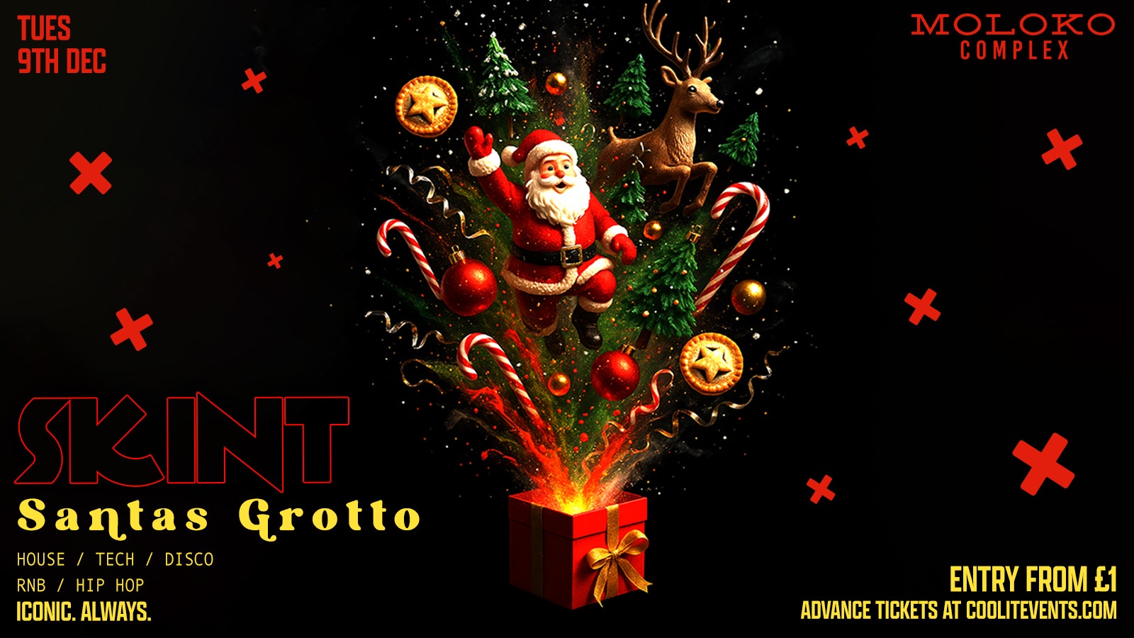 🟣 SKINT TUESDAYS 🟣 – SANTAS GROTTO – Liverpool’s Iconic Student Night ✨🎉