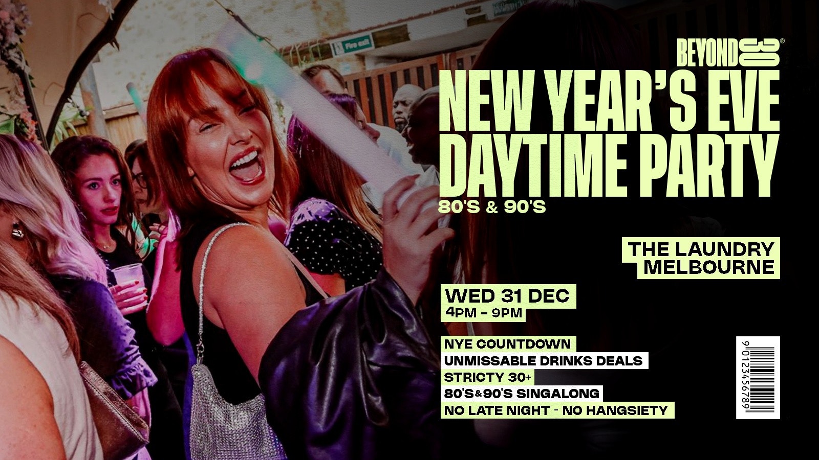 Over 30s Daytime NYE Clubbing – MELBOURNE 🎇