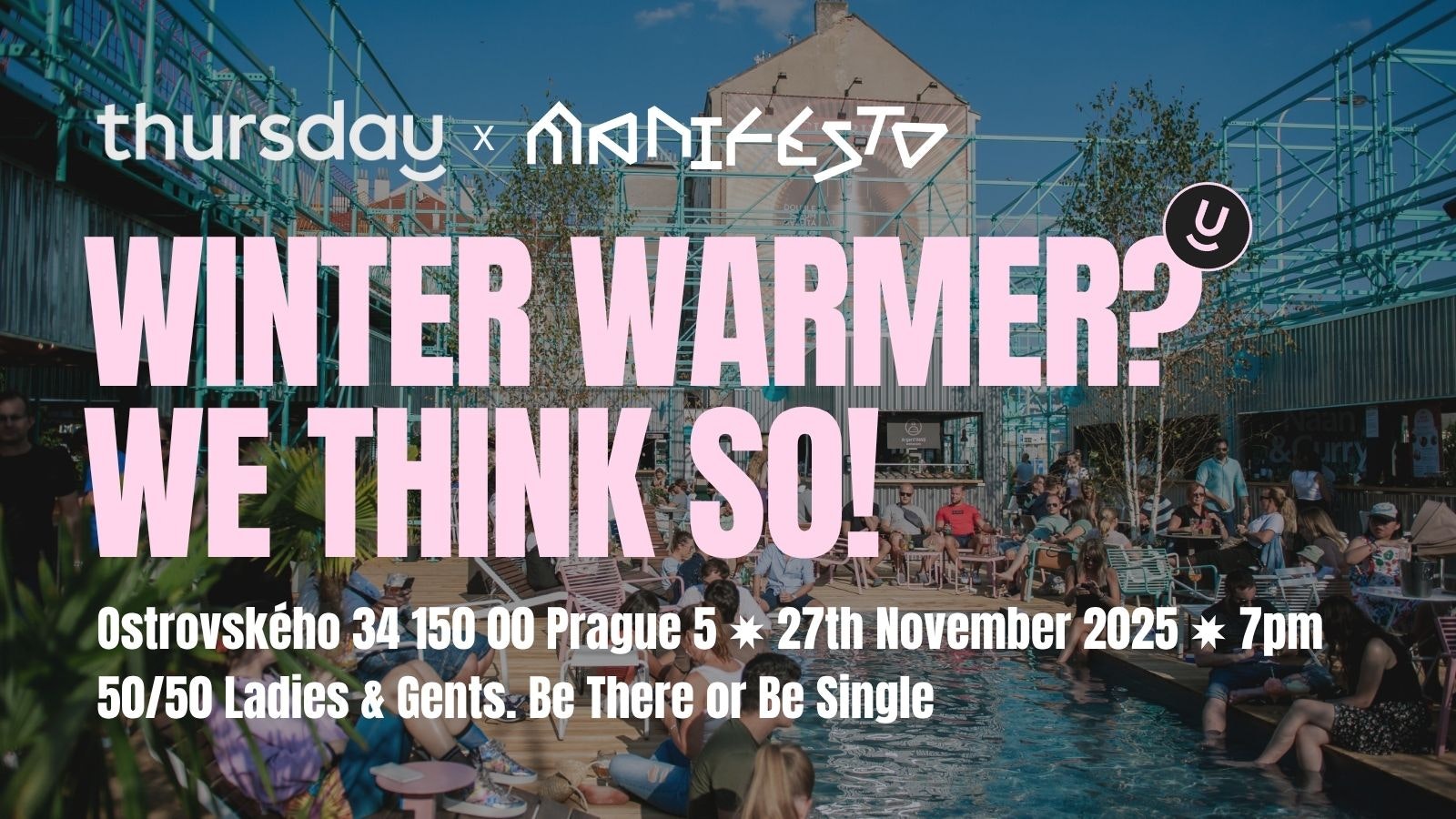 Replanned: Thursday | Singles Winter Warmer + Live Matching | Manifesto | CZ / EN