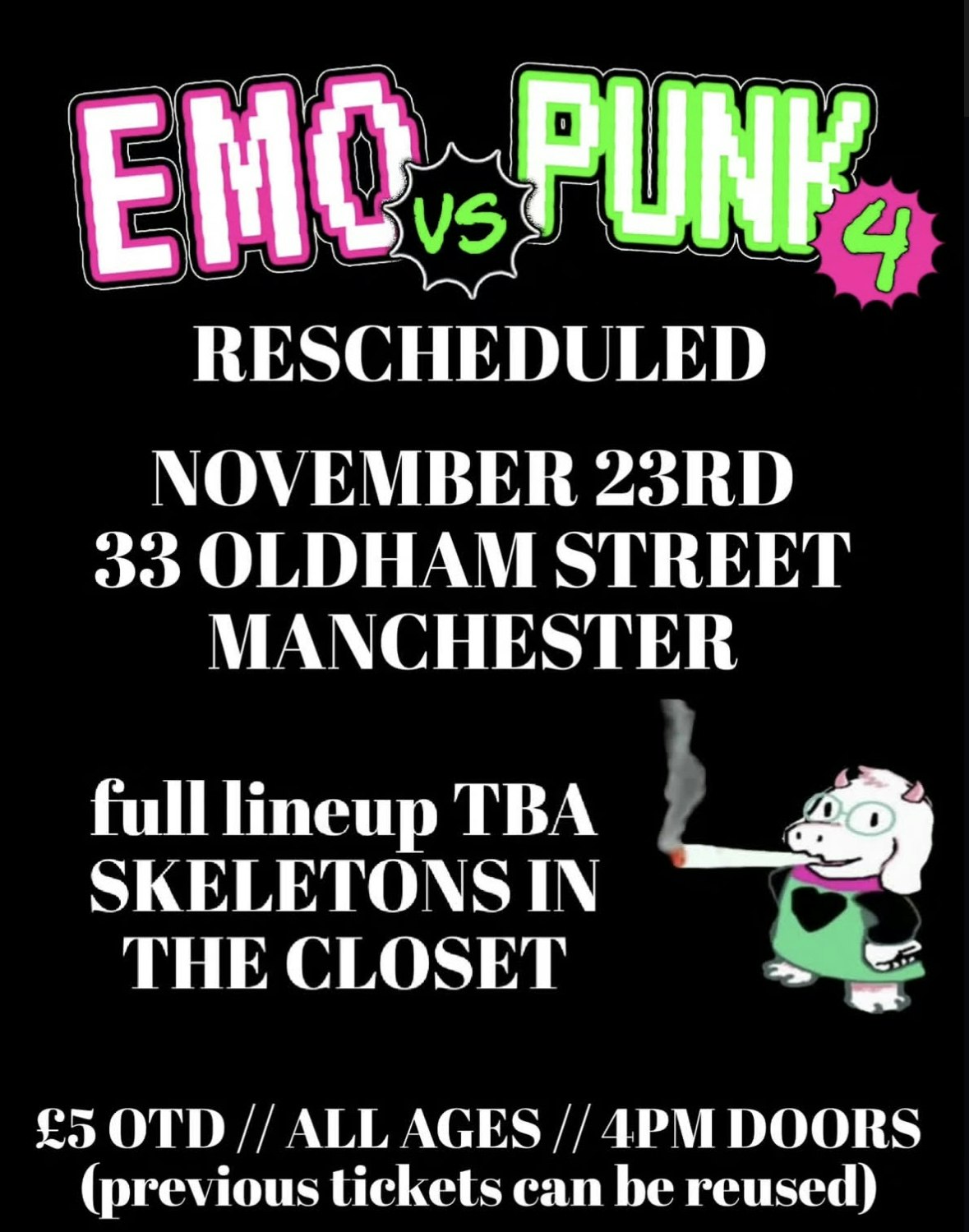 EMO VS PUNK : RESCHEDULED