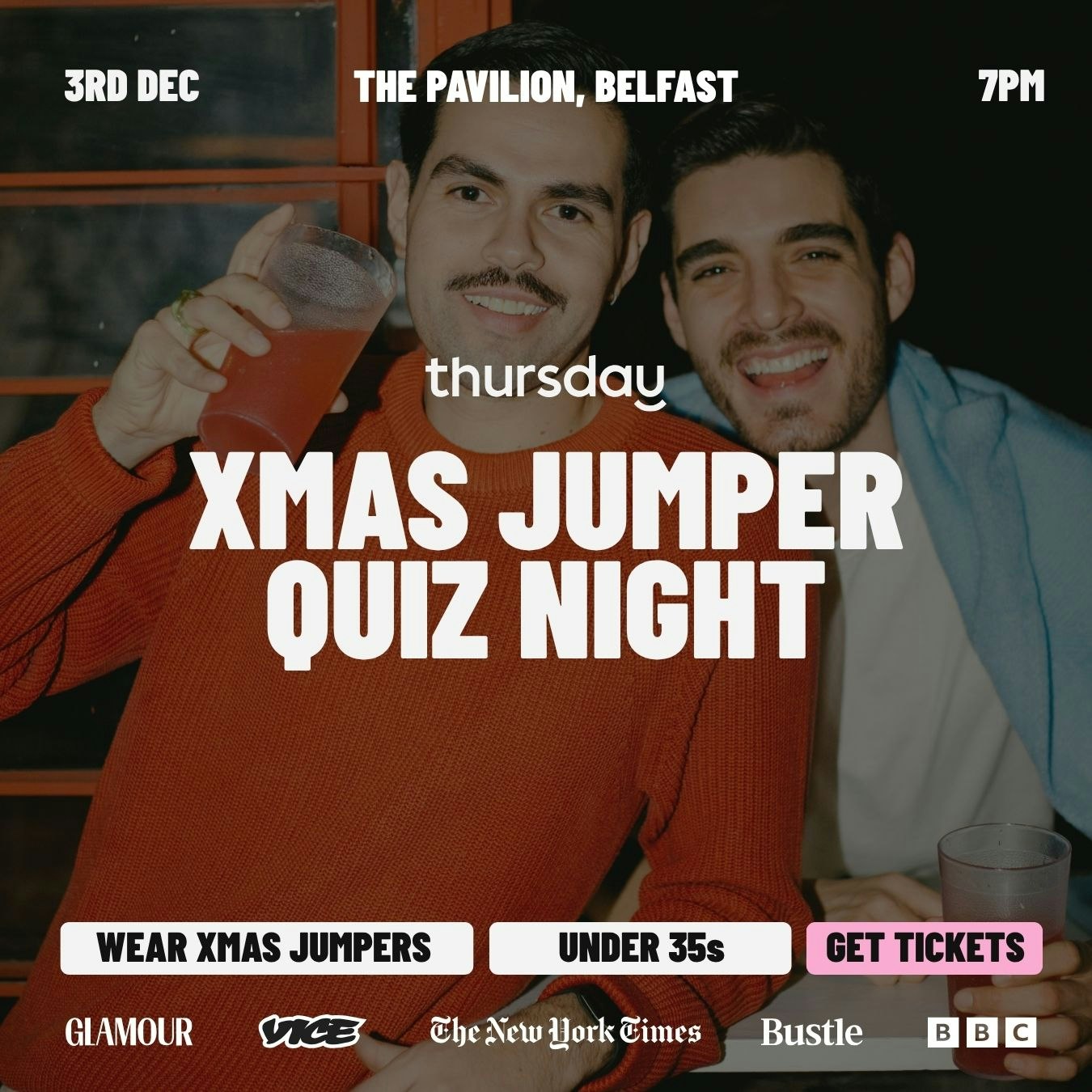 Wednesday | Under 35s Christmas Jumper Quiz Night | Belfast
