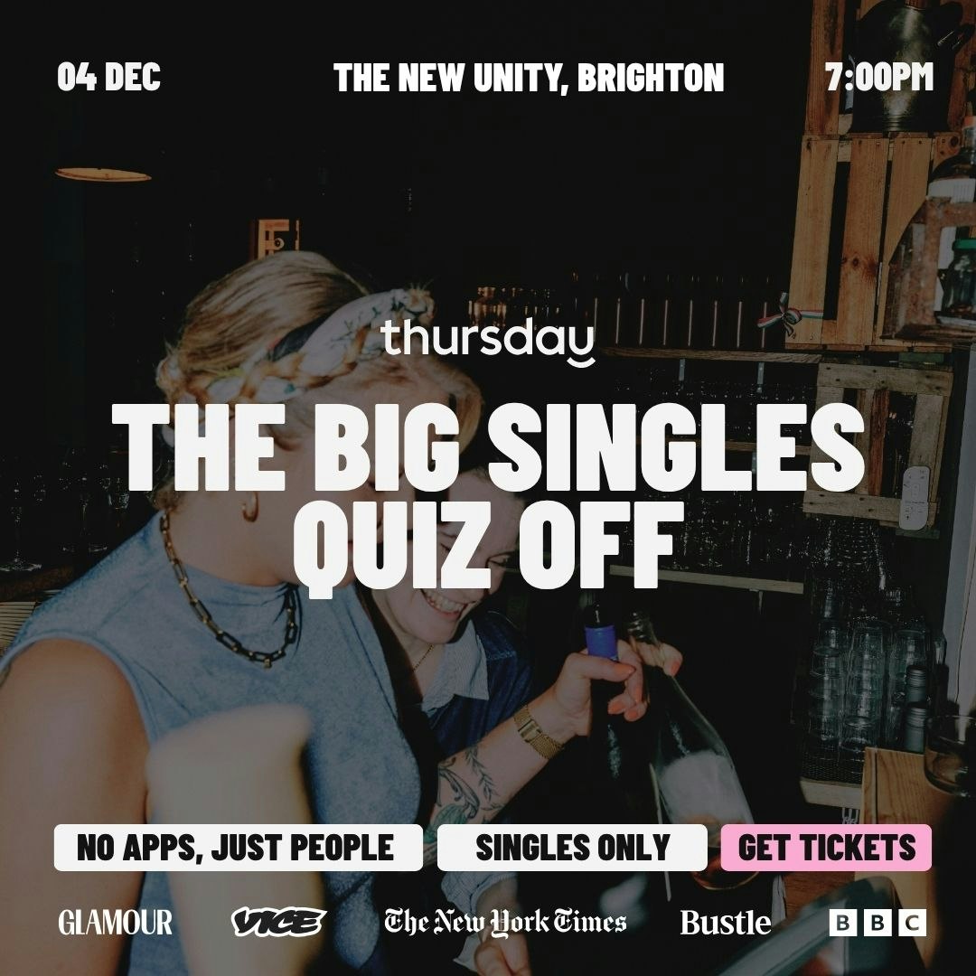 Thursday | The Big Singles Quiz (Under 35s) | Brighton