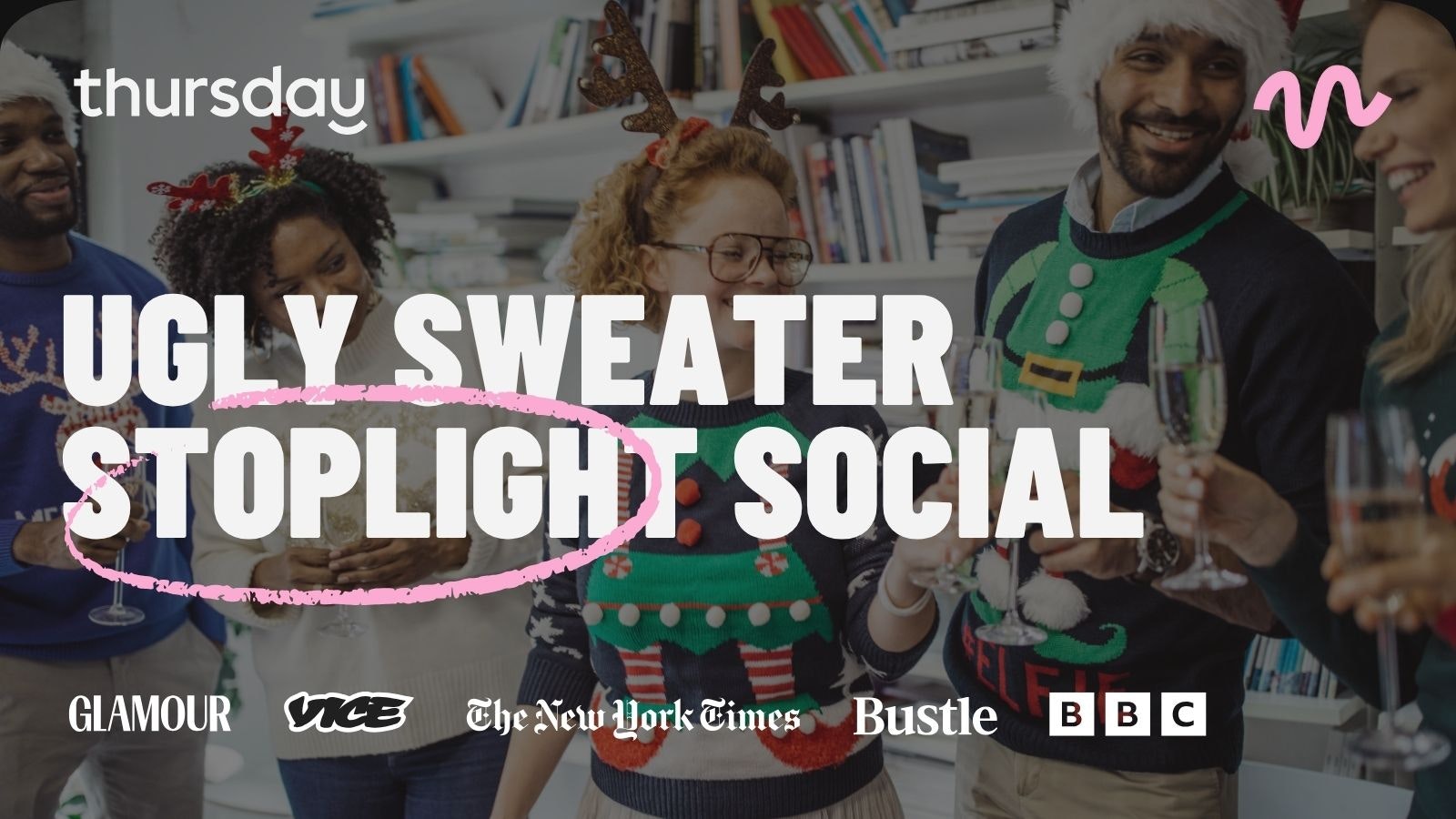 Thursday | Ugly Sweater Stoplight Social | Sundry & Vice