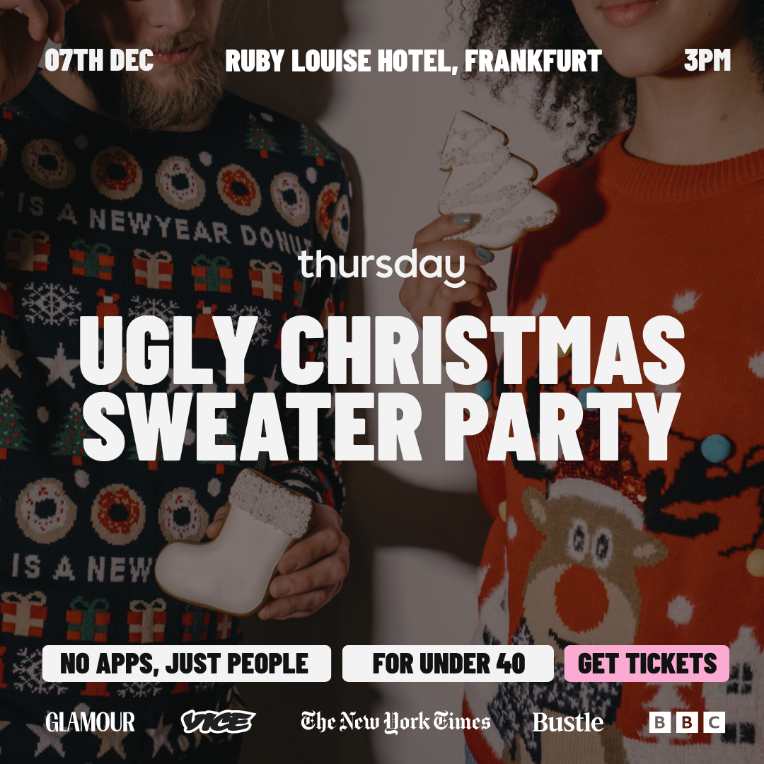 Sunday | Ugly Christmas Sweater Party (Under 40) @ Ruby Louise Hotel | Frankfurt