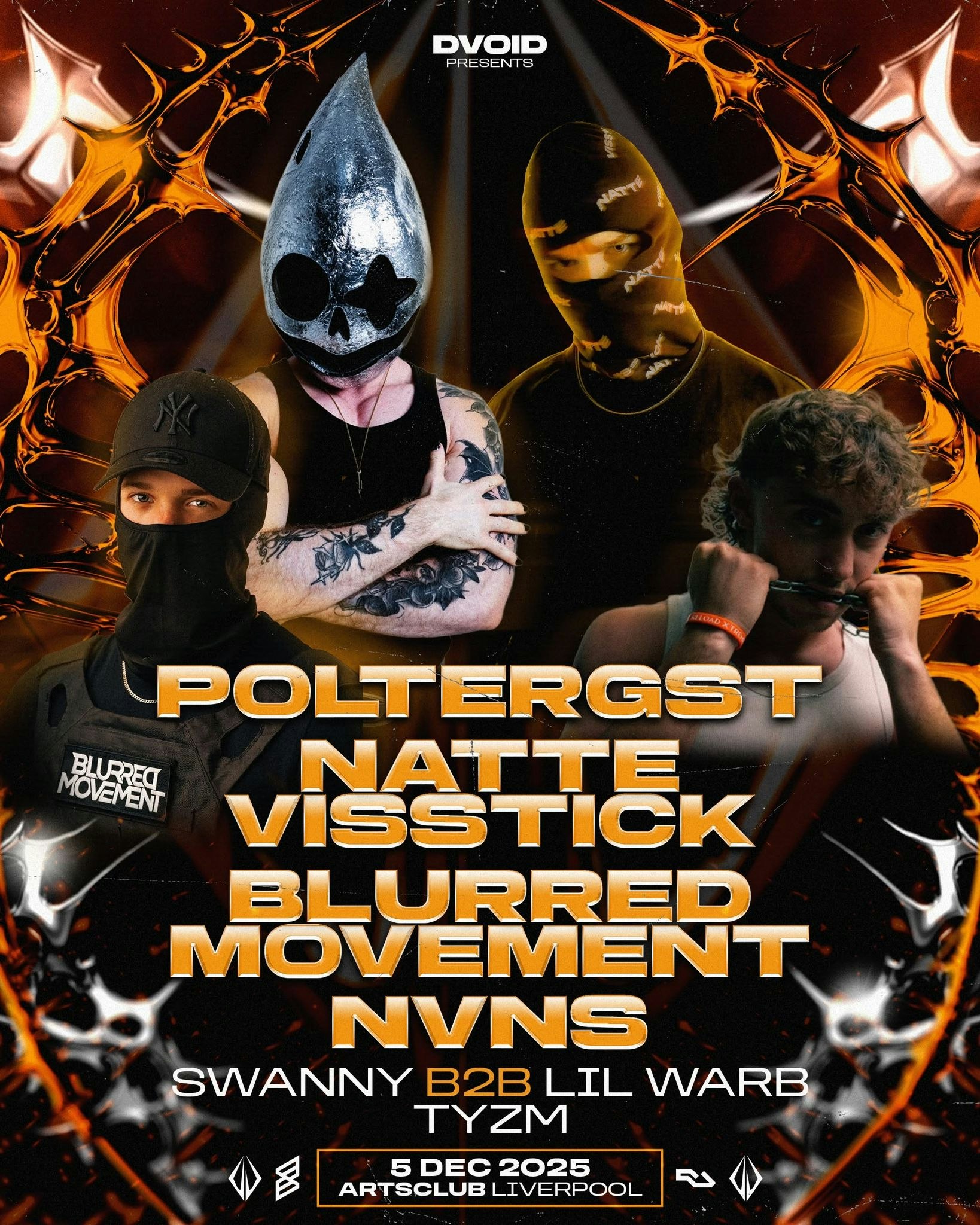 DVOID: Natte Visstick, Poltergst, Blurred Movement, NVNS & More.