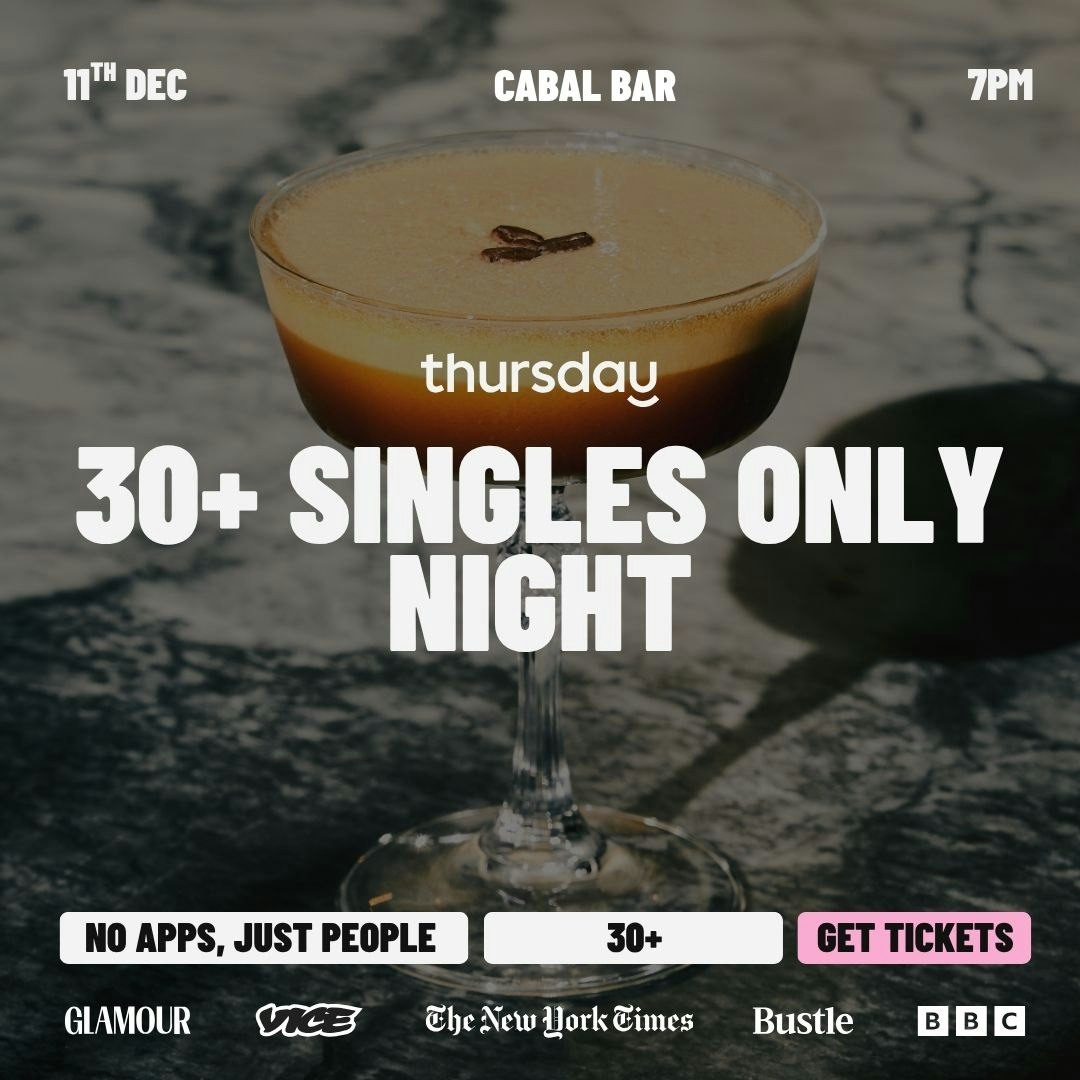 Thursday | 30+ Singles Night | Cabal Bar