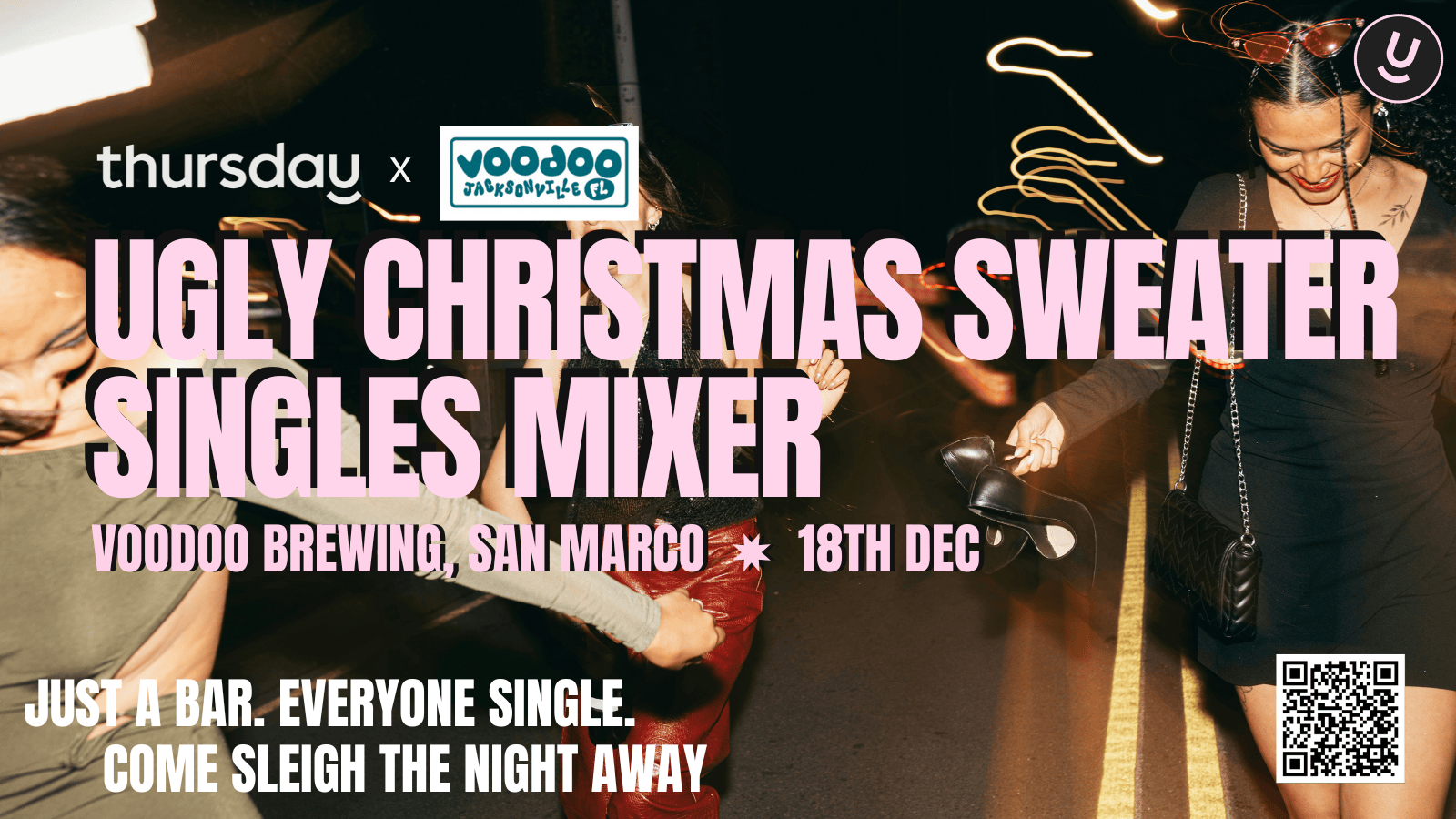 Thursday | Ugly Christmas Sweater Singles Mixer (21 – 40) | San Marco